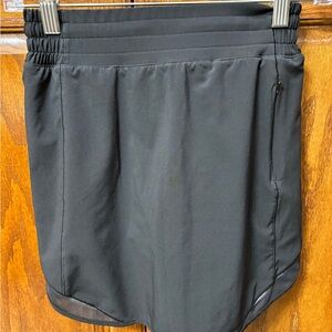 Lululemon Black Hotty Hot High Rise Skirt